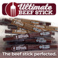 Circle M Meats Premium Beef - Ultimate Beef Sticks – 18 Count (Original + Honey BBQ)