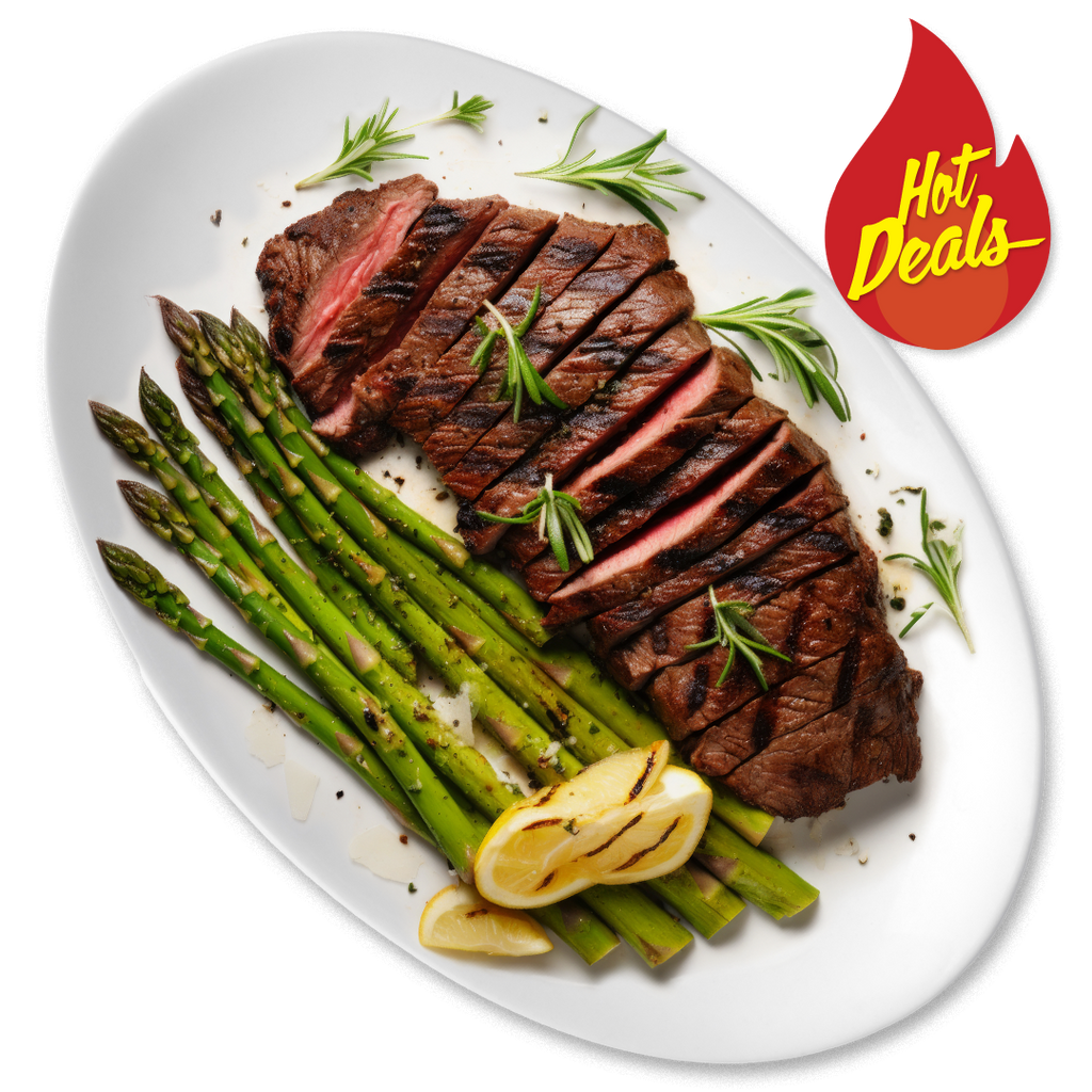 2 Hand Cut 60 Day Wet Aged Black Tea Tri-Tip Steak Roasts