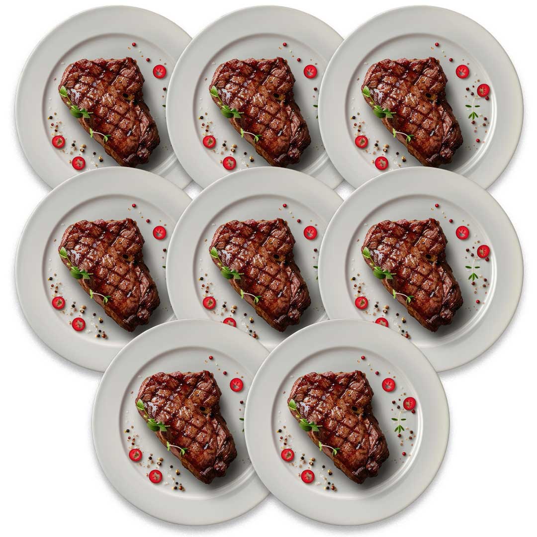 Circle M Meats Premium Beef - Eight Wet Aged NY Strip Steaks