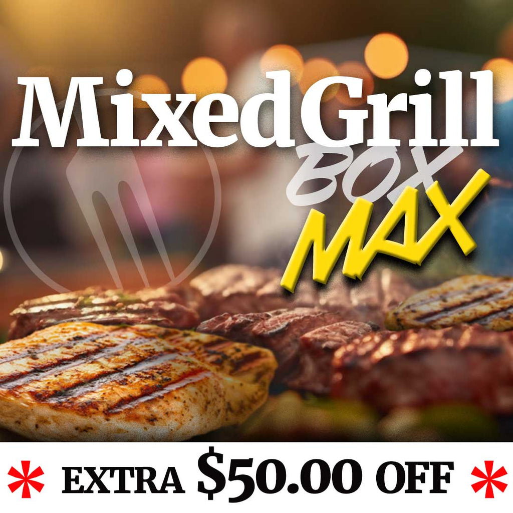 Mixed Grill Box MAX - Unlock an extra $50 off. Just use code EXTRA50 anytime through December 2025.