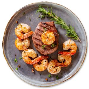 Surf and Turf 10 Day Filet with Shrimp at Circle M Meats