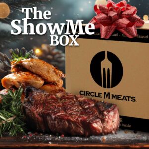 The Show Me Box for the holidays at Circle M Meats